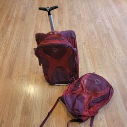 Osprey Ozone 50L Convertible Rolling Suitcase & Detachable Backpack.
• Brand: Osprey Packs
• Model: Ozone Convertible 22 / 50L
• Total Capacity: 50
