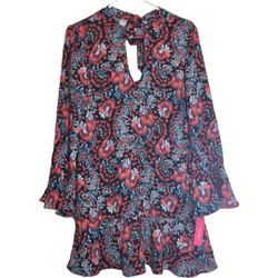 Xhilaration Women's Floral L/S Dress. S