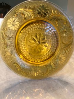 Vintage Indiana glass tiara sandwich plates