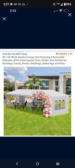 10 x 30  Gazebo Canopy