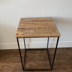 Wooden Top Square Table