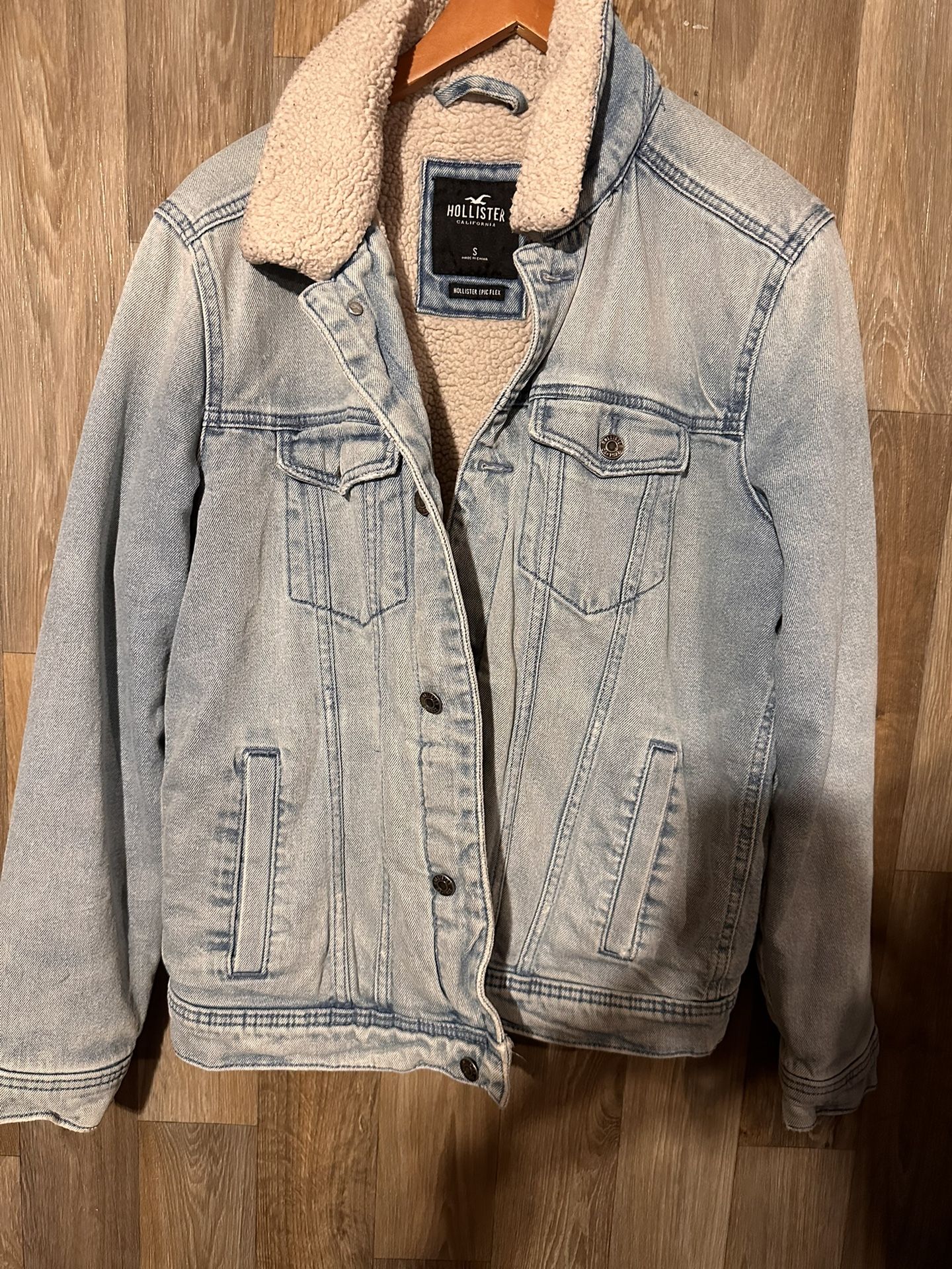 Holister Sherpa Lined Denim Jacket