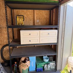 Garage shelf 6' tall by 4' wide by 2' 