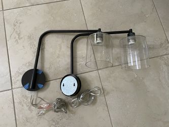 West Elm Swing Arm Wall Sconces (Light Fixture)