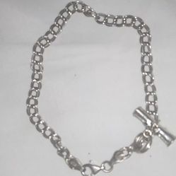 Sterling Silver Bracelet W/Graduate Charm