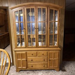 Oval Oak Dining Room Set