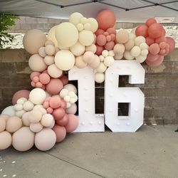 ✨ Sweet Sixteen Marquee Setup ✨
