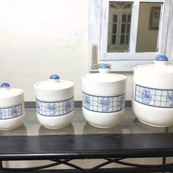 Vintage Pomerantz Stoneware Jars