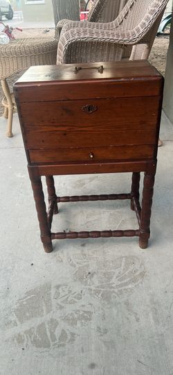 Antique sewing box