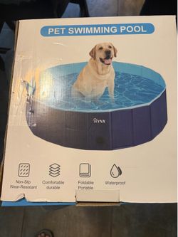 RYNX Foldable Pet Swimming Pool – 63” Dog Pool – New in Box