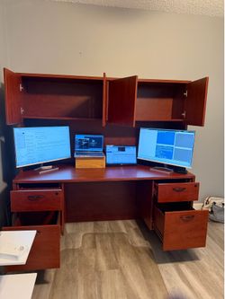 Cherry wood desk