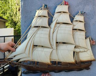 Vintage Ship Wall Hanging