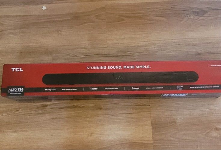 TCL Alto TS6 Dolby Audio Sound Bar - Roku TV Ready