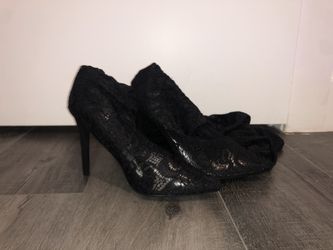 Thigh High Lace Heels 3”