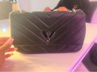 Valentino Orlandi black chevron quilted shoulder/crossbody bag $260 OBO