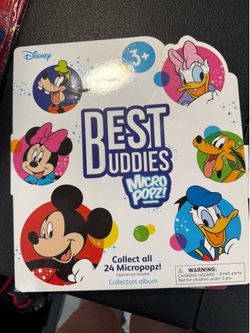 Disney Best Buddies Micro Popz! Collectors Album with 24 Figurines