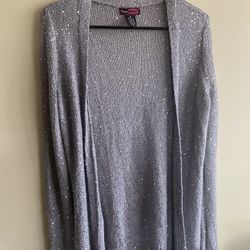 Ladies Sequined Cardigan SZ M