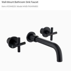 Brand new in the box never used bathroom faucet matte black