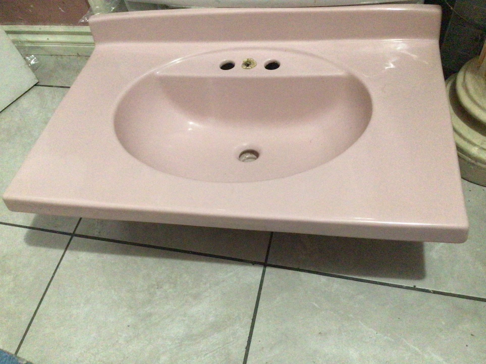 Vintage Pink Montgomery ward Bathroom Wall Mount Sink