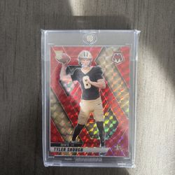 Tyler Shough Rookie Red Mosaic Football Card 