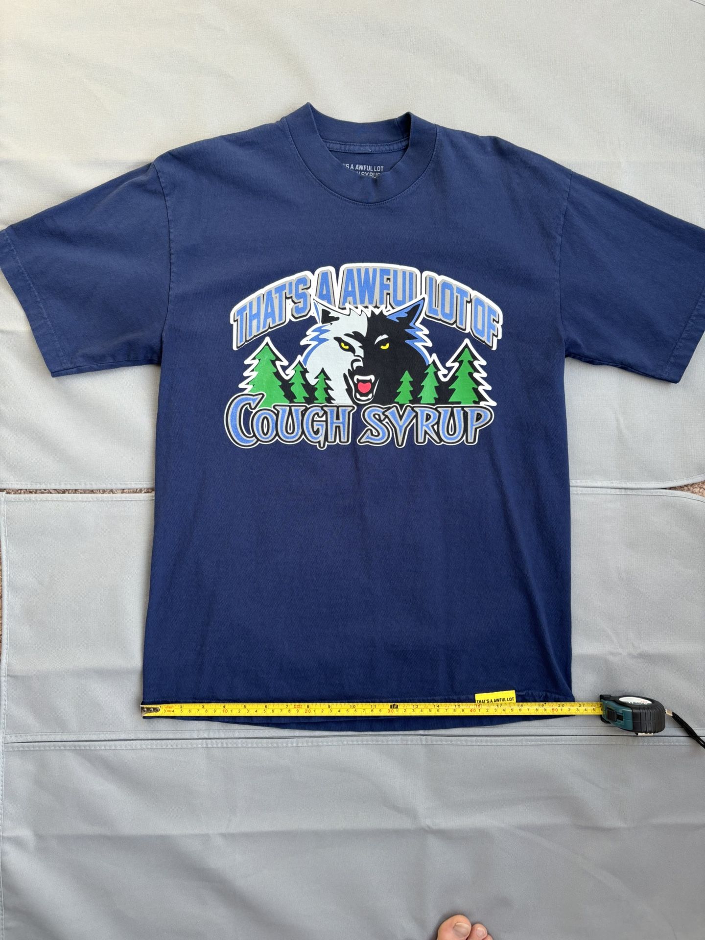 That’s A Awful Lot Of Cough Syrup Timberwolves Drop T-Shirt (M)