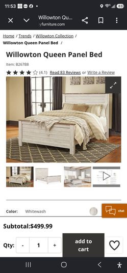 Queen bed frame for sale.