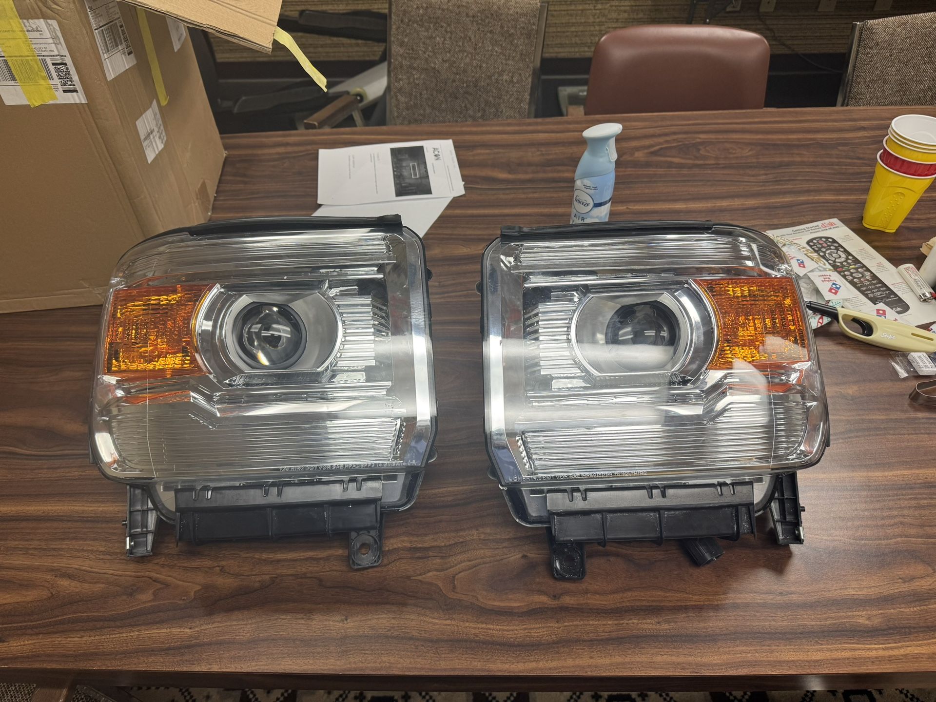 GMC Sierra headlights