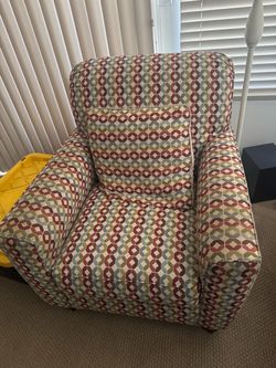 Living Spaces Full Size Sofa Bed and matching Arm Chair
