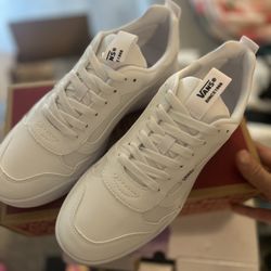 Brand New In Box White Vans 9 Women’s
