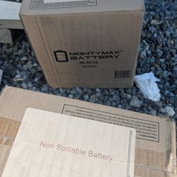 Two Brand New Batteries 12 Volt 55 Ah