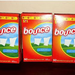 Bounce Dryer Sheets 60 count $3.50 Each