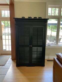 Black armoire