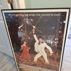 Original Vintage Movie Poster Saturday Night Fever