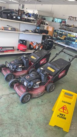 Toro commercial lawnmower  (sold separately)