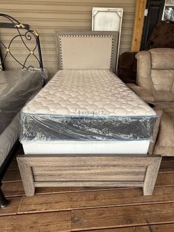 Twin size, bed frame mattresses, and boxspring