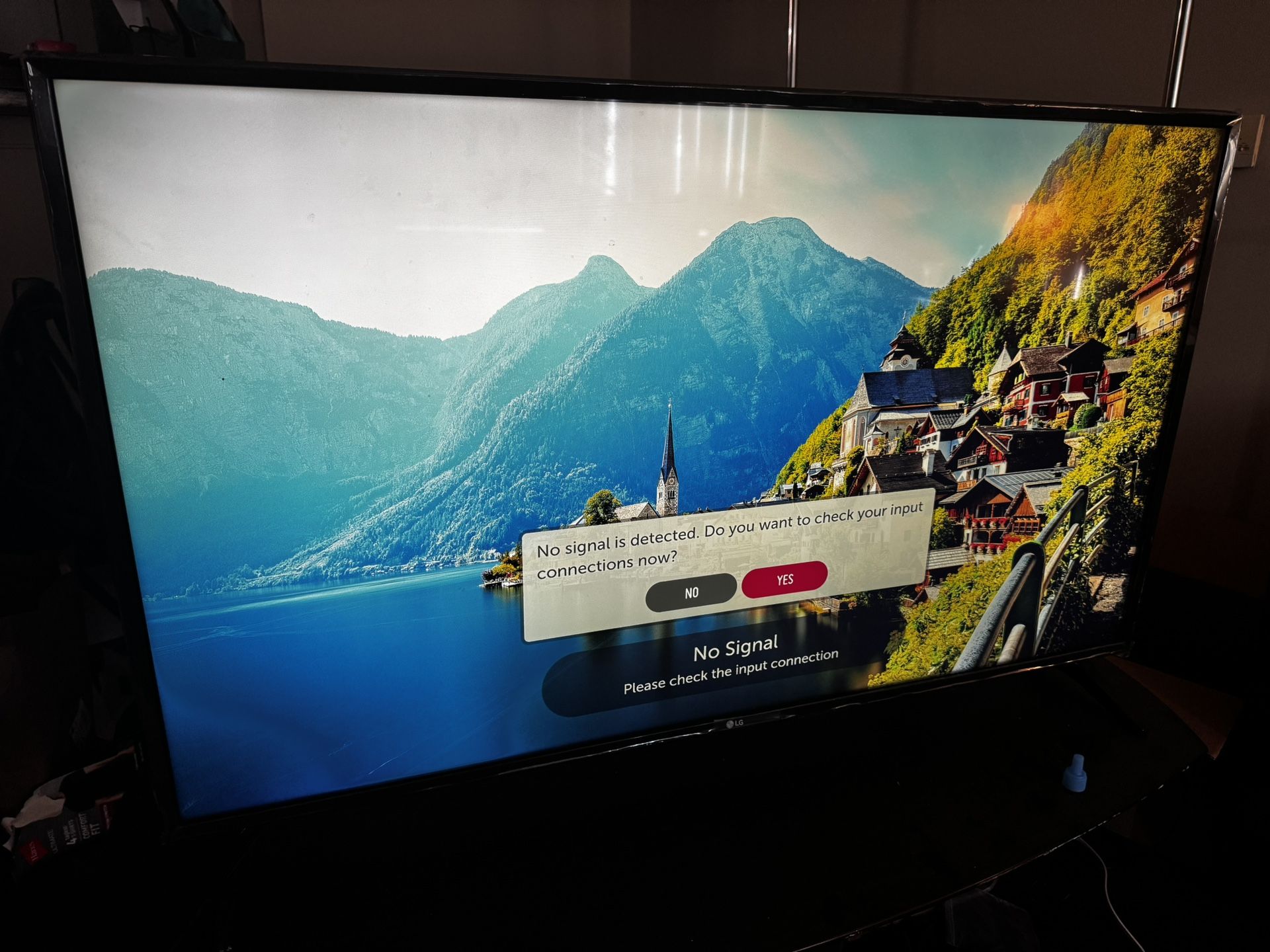 LG 49 Smart TV With Table