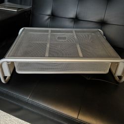 Ventilation Monitor Riser, Metal Mesh Computer Monitor Stand