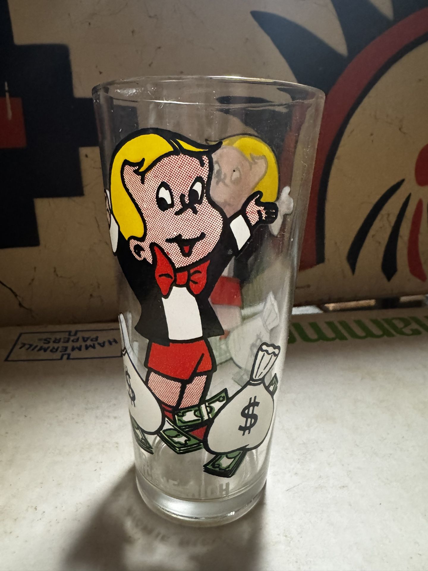 Vintage Pepsi Collector Cartoon Character Glass Harvey Cartoons Richie Rich 💵