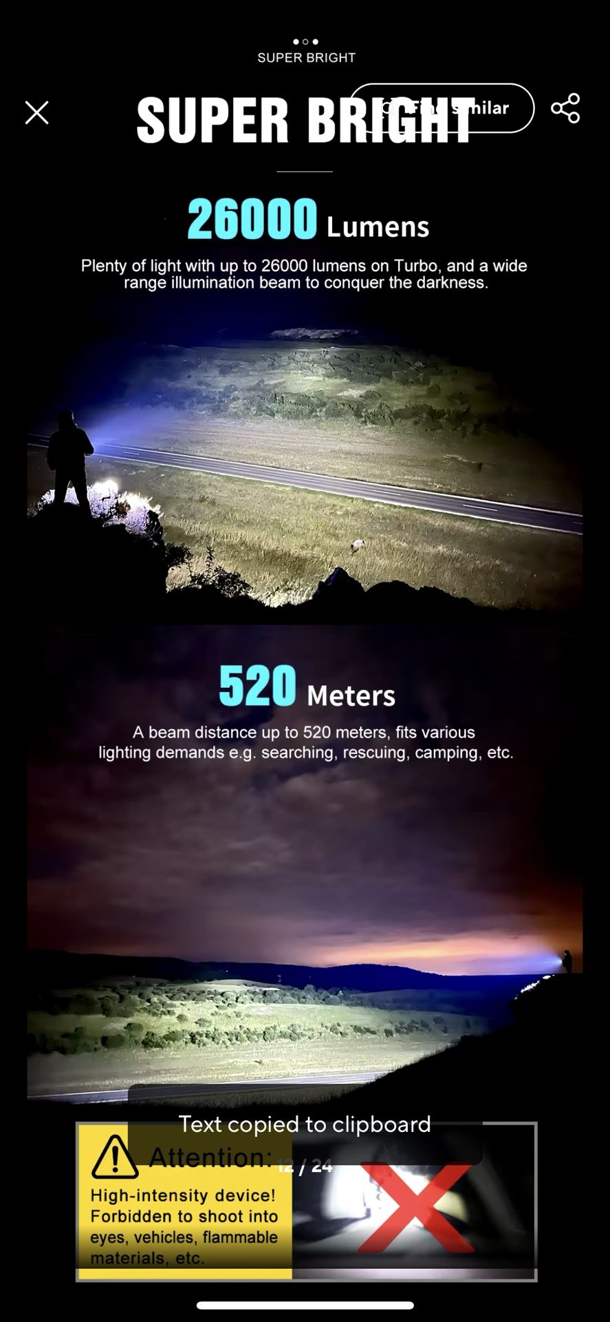 Lumintop Mach 4695 Super Bright 26,000 Lumens LED Flashlight And Powerbank