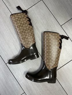 Coach Rainboots Size 7.5