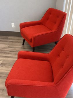 Burnt orange chairs