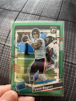 Tyson Bagent green hyper rookie card