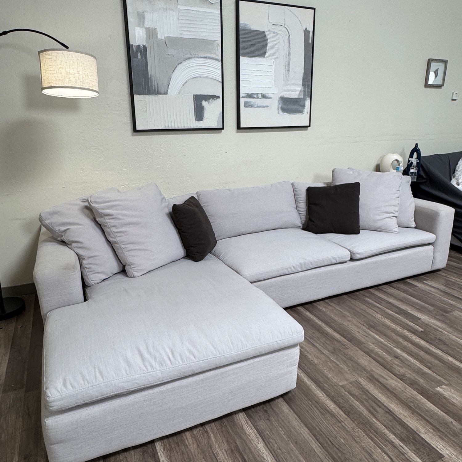 FREE DELIVERY Gray Living Spaces Sectional Couch