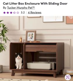 Credenza for cat litter box