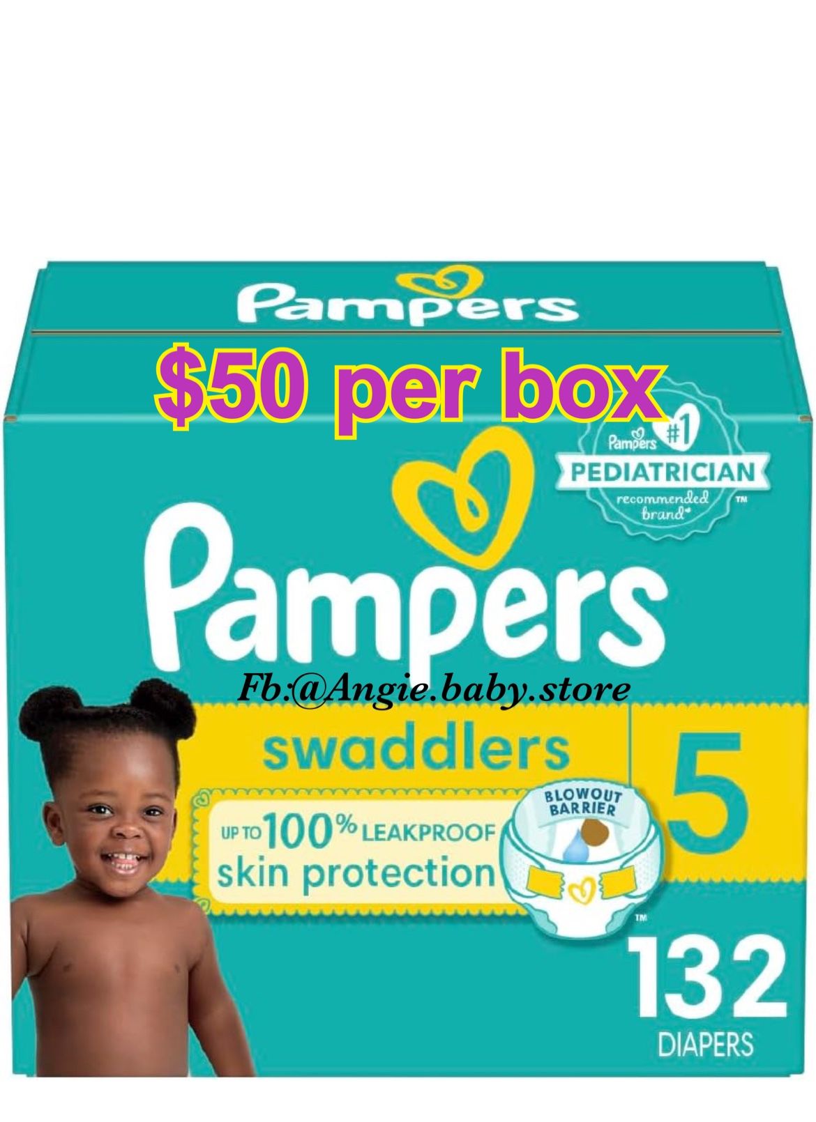 Pampers Swaddlers Size 5 Jumbo Box
