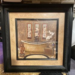 Bathroom Wall Art Picture Bathtub