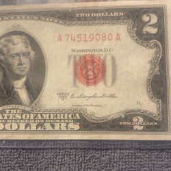 1953 Red Seal $2 Notes 