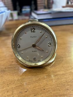 Rare Collectible Vintage Cartier Desk Alarm Clock