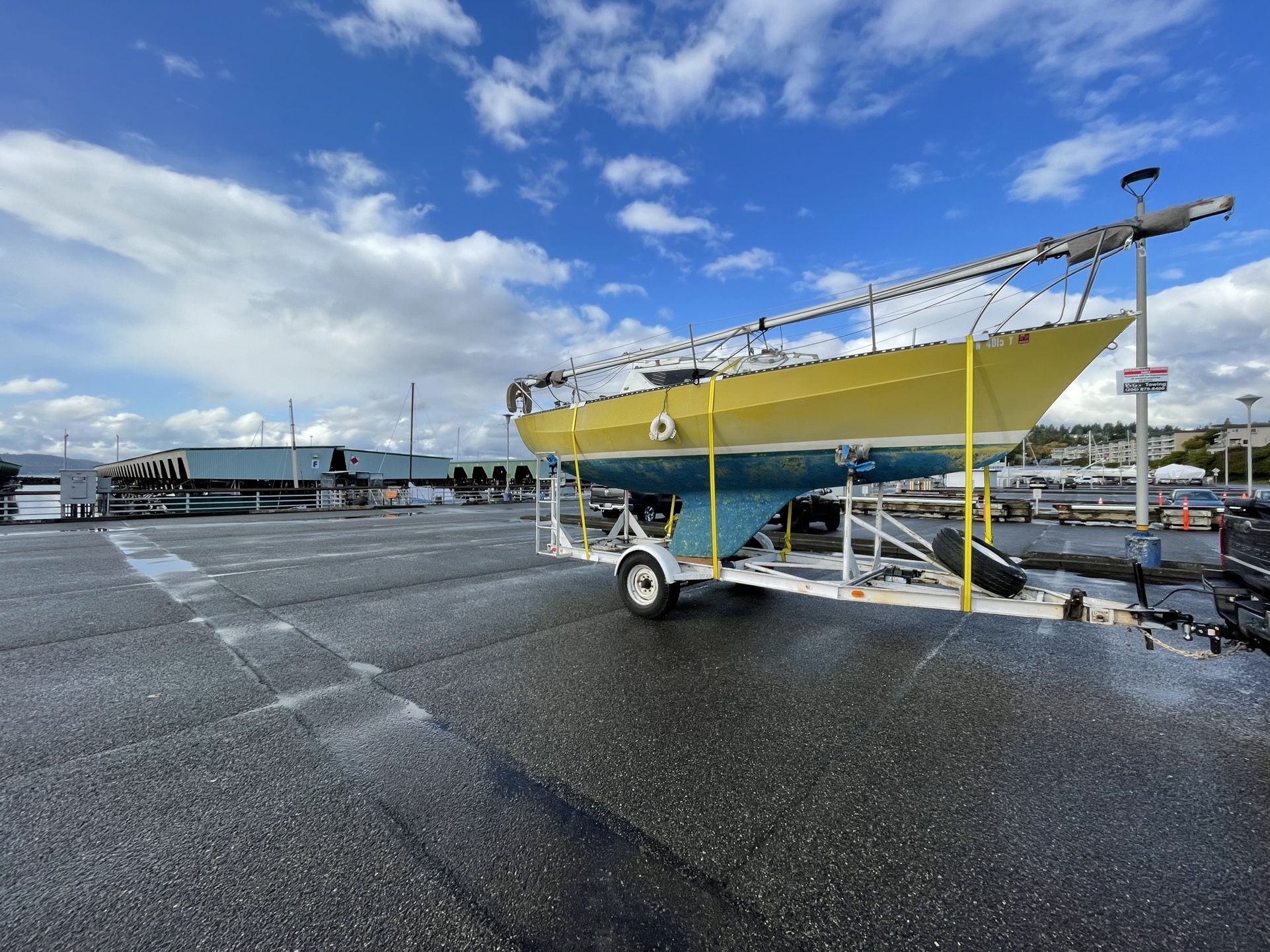 1973 Kent Ranger 24’ Sailboat With Trailer