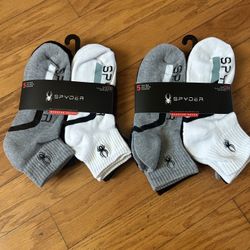 NWT Spyder men’s quarter socks 10 pairs
